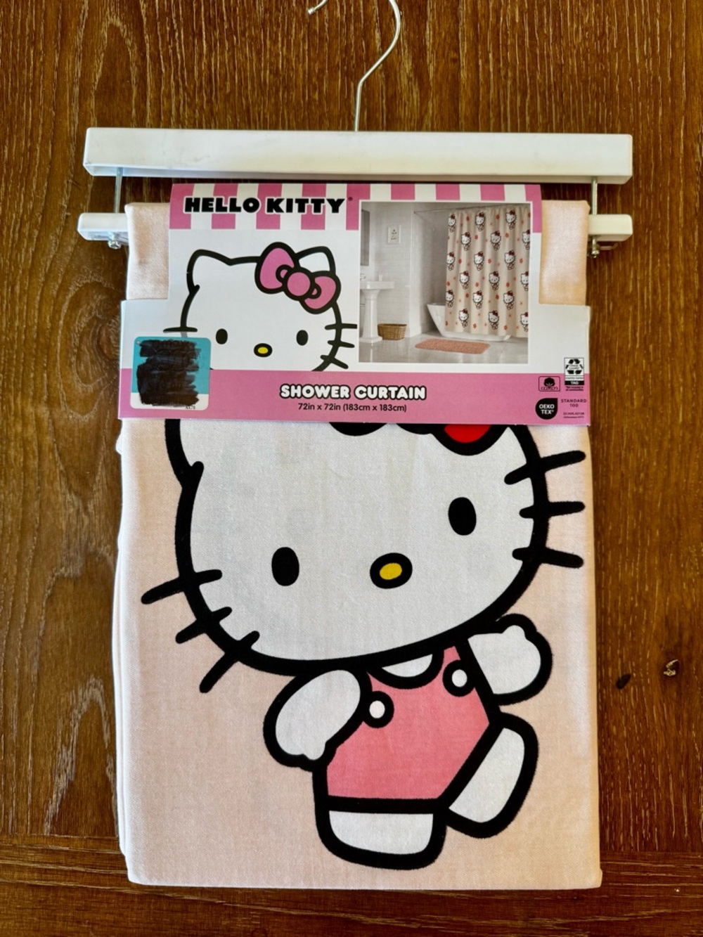 NIP Hello Kitty 100% cotton shower curtain